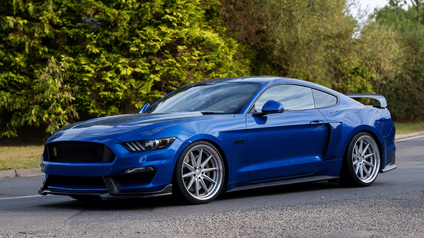 Ford Mustang blue PCO car