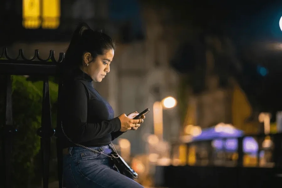 Passenger waiting for Uber ride during a surge