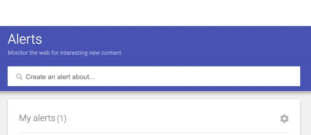 google alerts