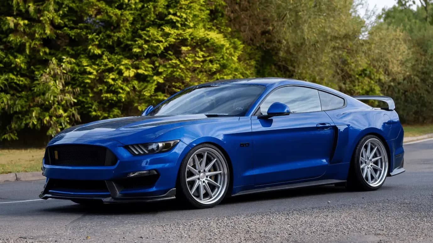Ford Mustang Blue car