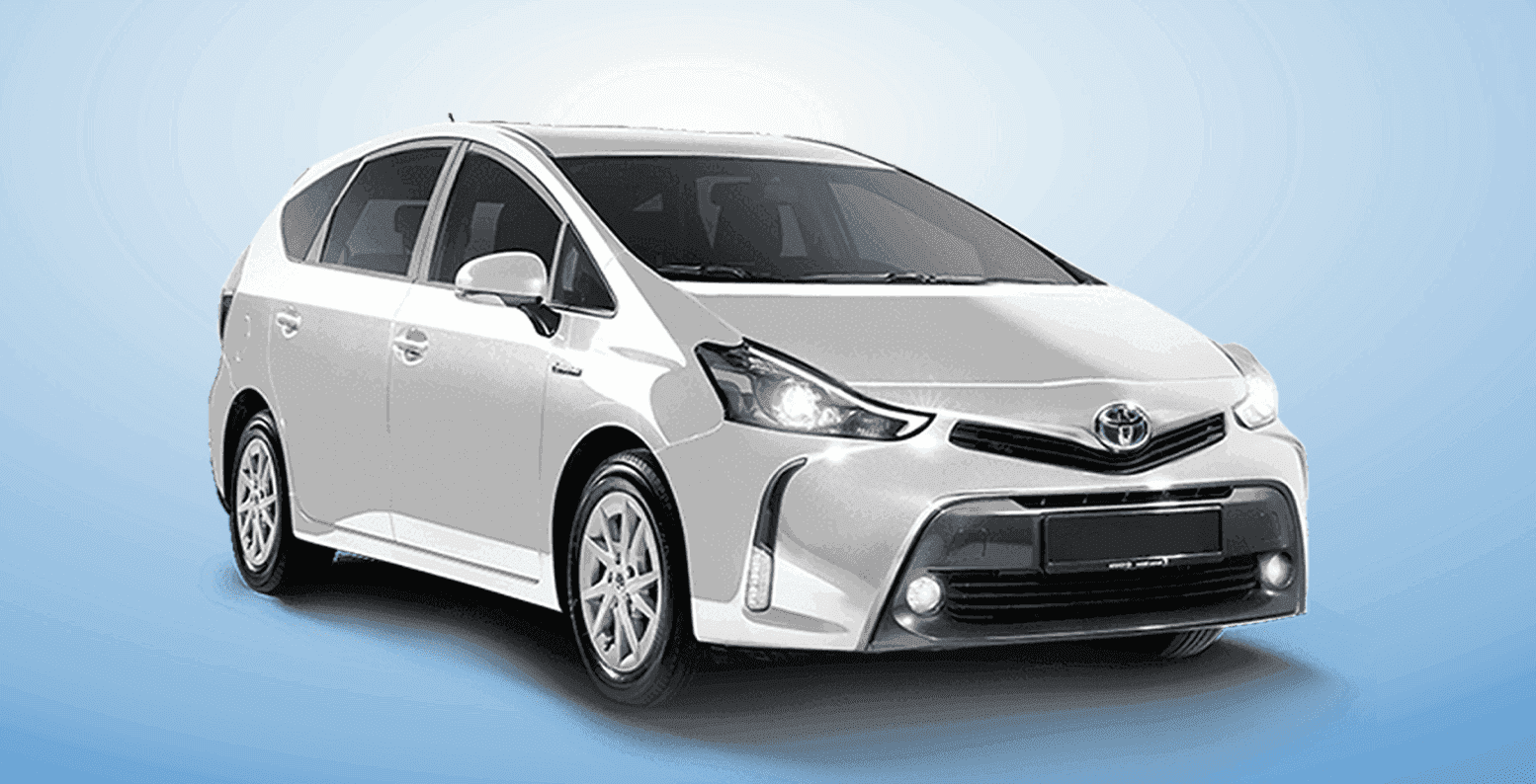 Toyota Prius plus - PCO car hire rent